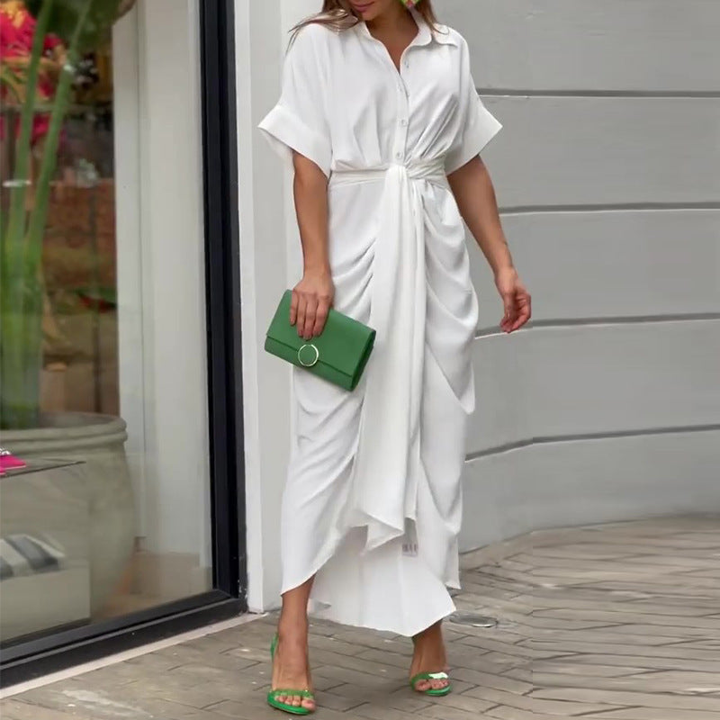 Eleanor | Belted Shirt Dress