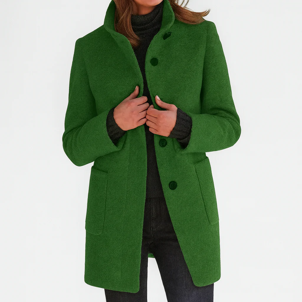 Eliza | Stand-Collar Tailored Coat
