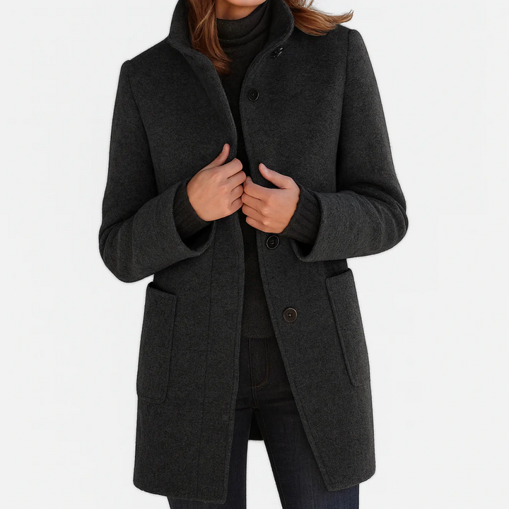 Eliza | Stand-Collar Tailored Coat