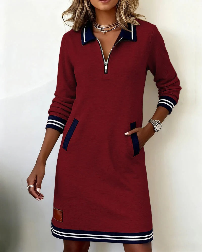 Della | Sporty Polo Shift Dress