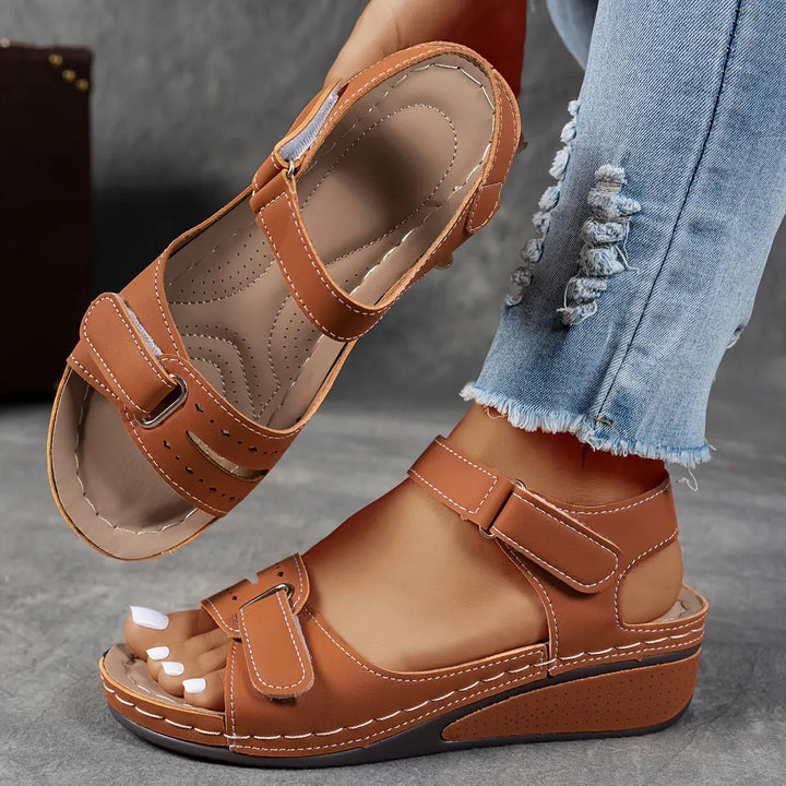 Adele | Supportive Adjustable Wedge Sandals