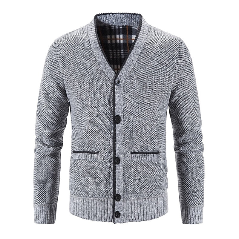 Miles | Refined V-Neck Button Cardigan
