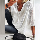 Gloria | Openwork Boho Blouse