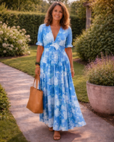 Hadley | Floral V-Neck Maxi Dress