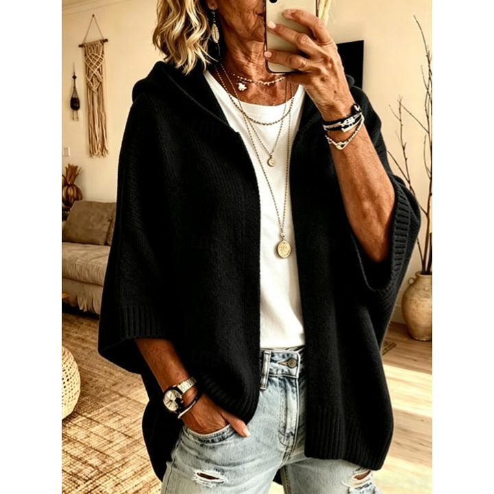 Sarah | Hooded Open-Front Cardigan