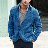 Desmond | Cable-Knit Lapel Cardigan