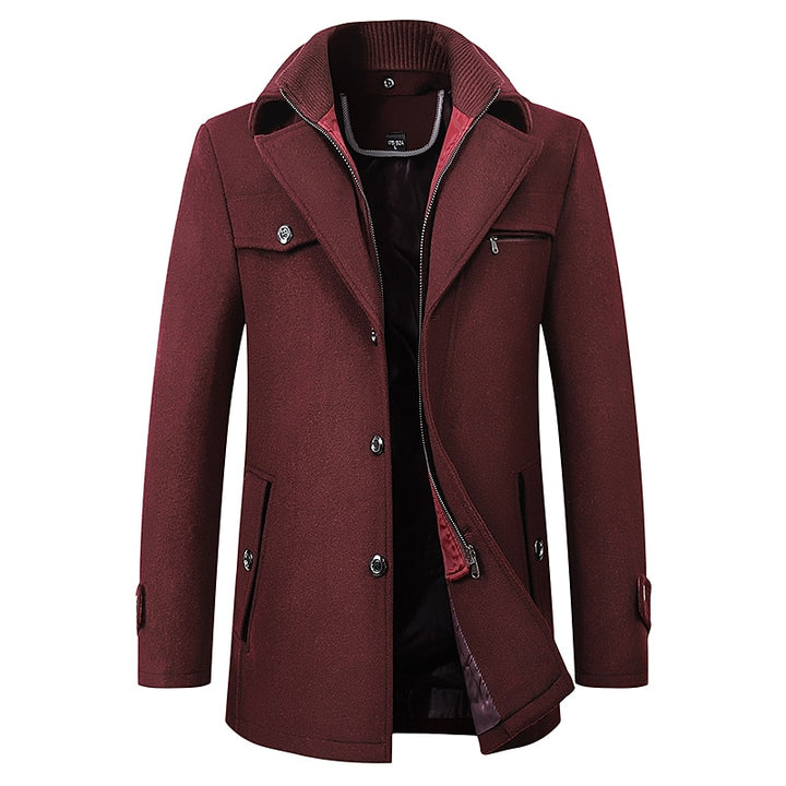 Franklin | Layered-Collar Business Coat