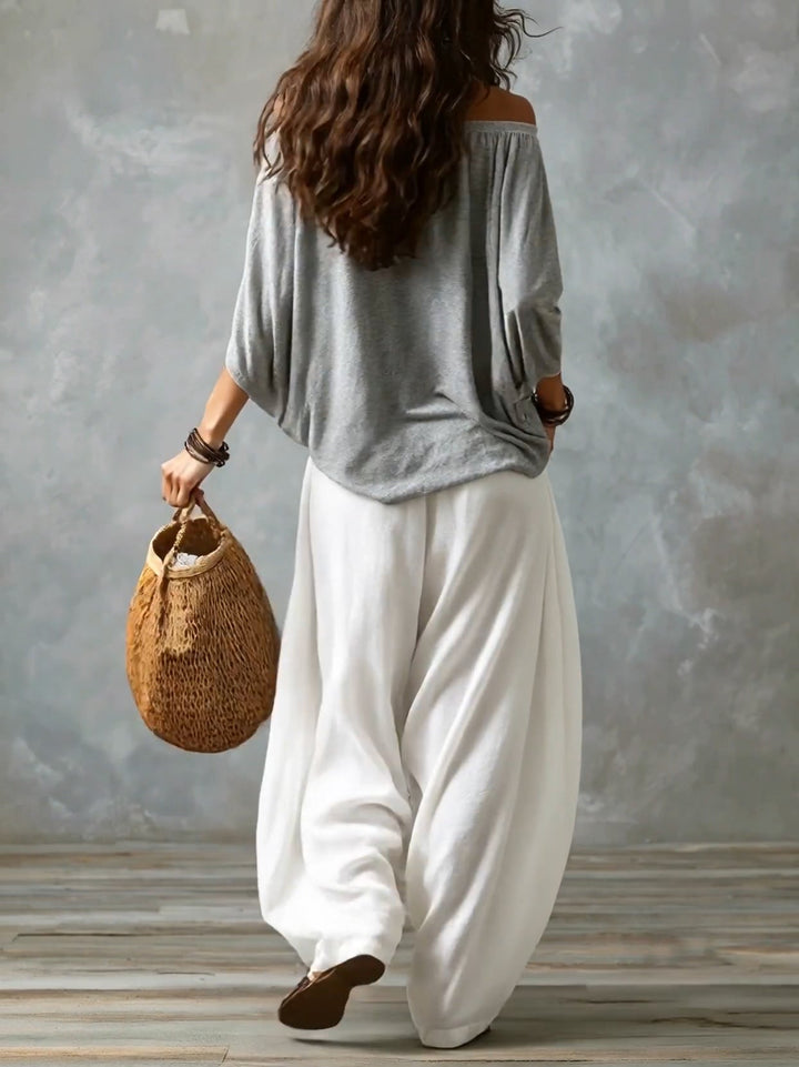 Helena | Relaxed Off-Shoulder Two-Piece Set