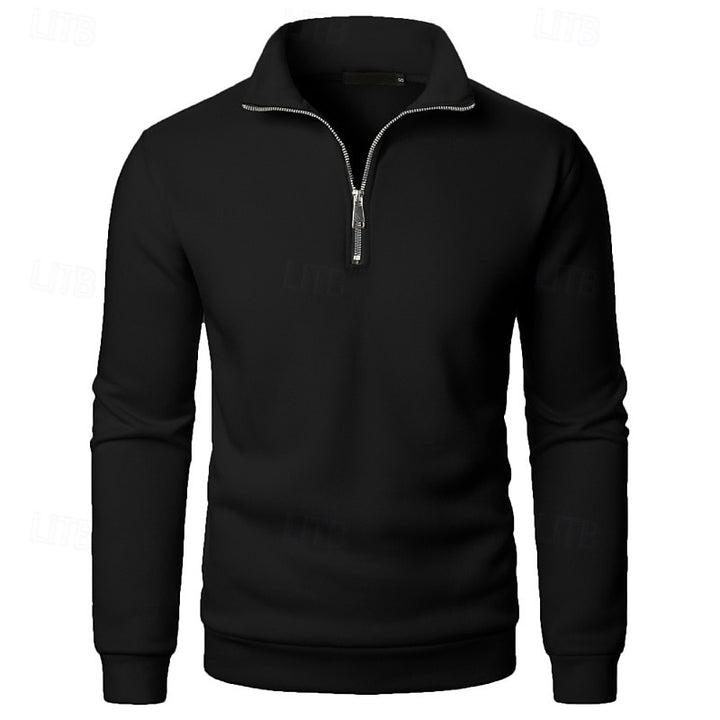 Gordon | Quarter-Zip Stand Collar Sweatshirt