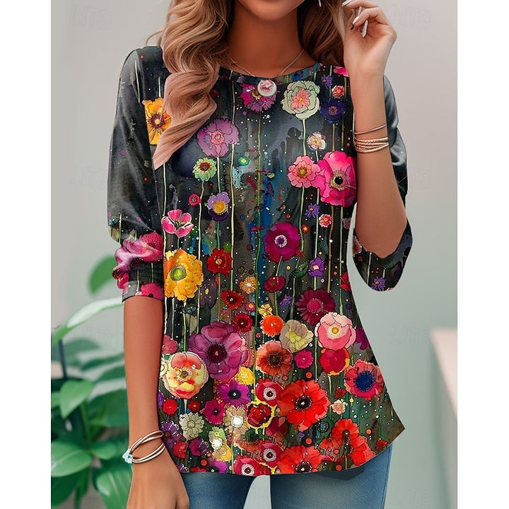 Hazel | Floral Long-Sleeve Top