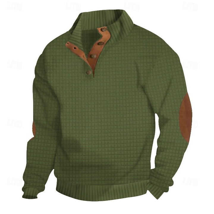 Warren | Textured Stand-Collar Sweatshirt