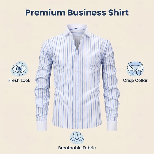 Hartley | Non-Iron Striped Dress Shirt
