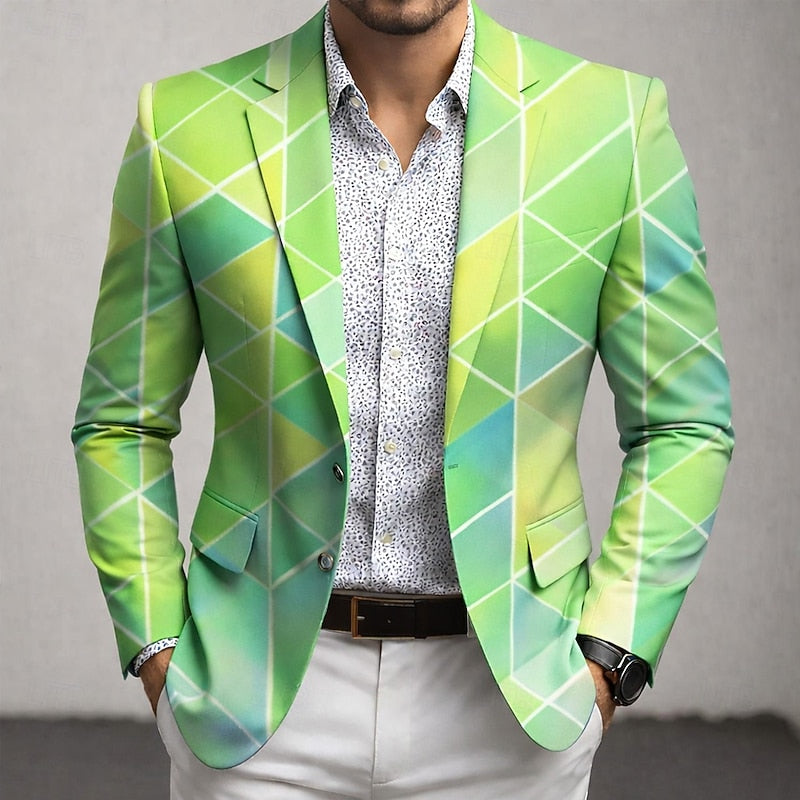 Reid | Geometric Print Blazer