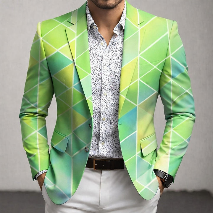 Reid | Geometric Print Blazer