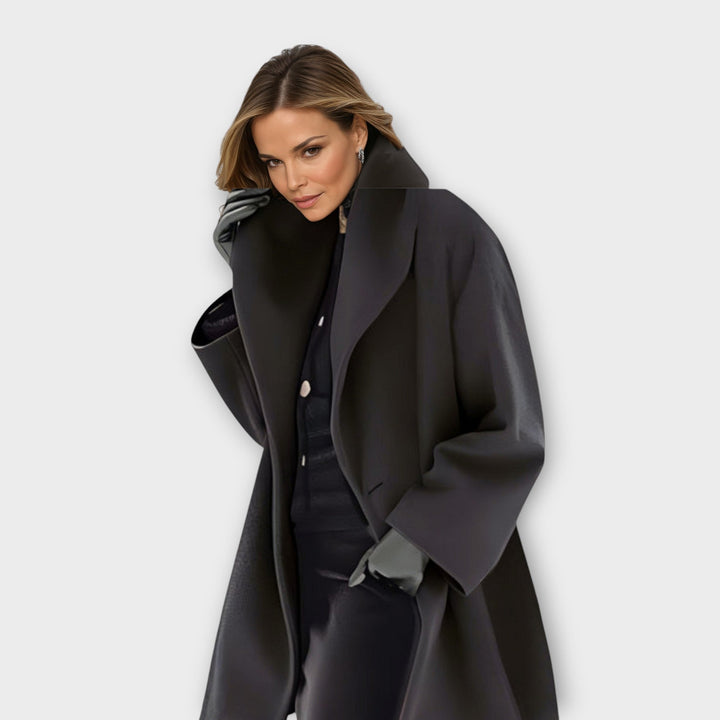 Gretchen | Elegant Draped Coat