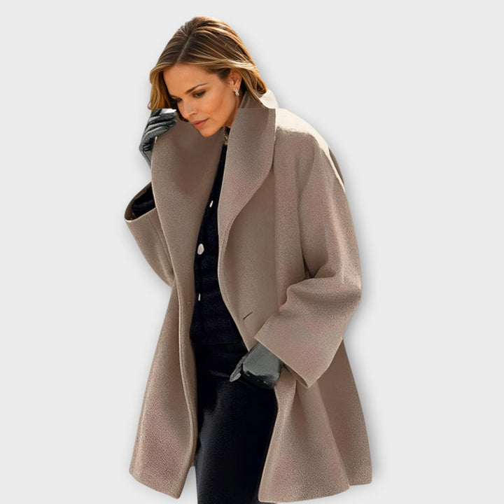 Gretchen | Elegant Draped Coat