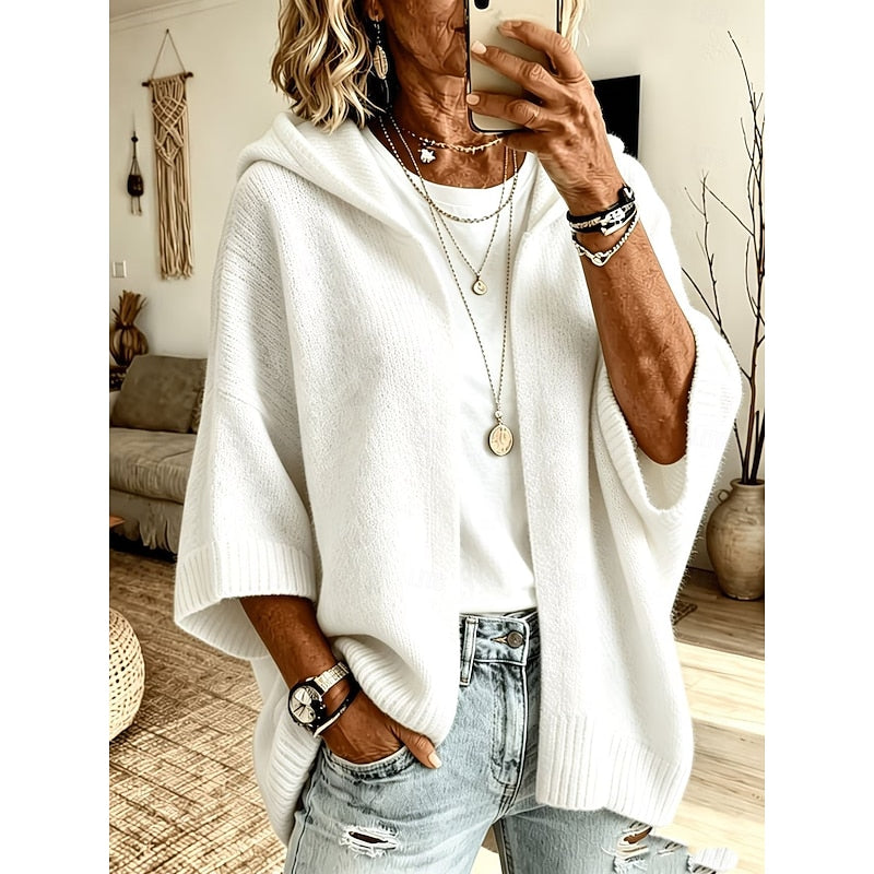 Sarah | Hooded Open-Front Cardigan