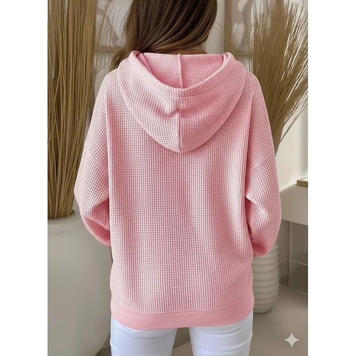 Matilda | Relaxed Waffle-Knit Hoodie