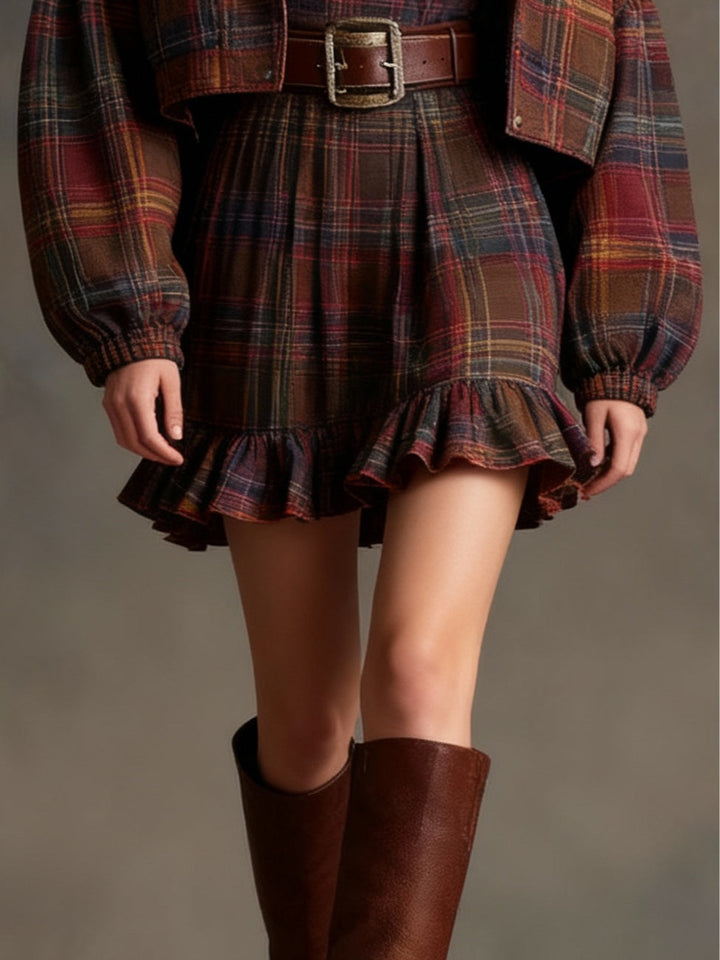 Matilda | Ruffled Belted Two-Piece Set
