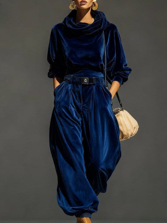 Melisande | Relaxed Cowl-Neck Two-Piece Set