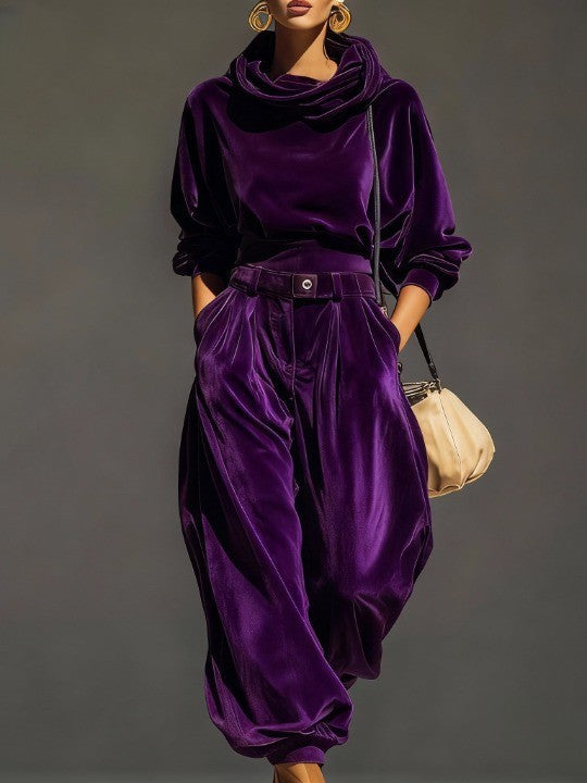 Melisande | Relaxed Cowl-Neck Two-Piece Set