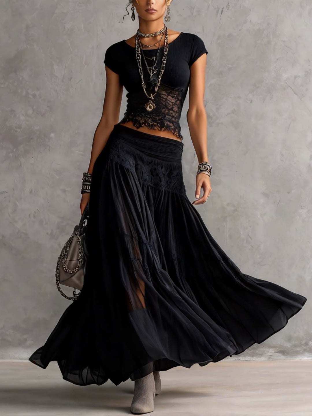 Ellery | Romantic Lace-Panelled Two-Piece Set