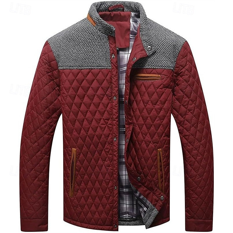 Gareth | Quilted Stand-Collar Jacket