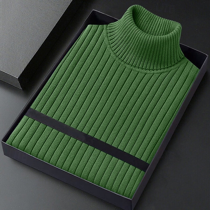 Julian | Ribbed High-Neck Jumper