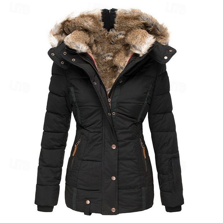 Sienna | Fur-Trim Hooded Puffer Jacket