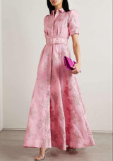 Anneliese | Belted Floral Gown