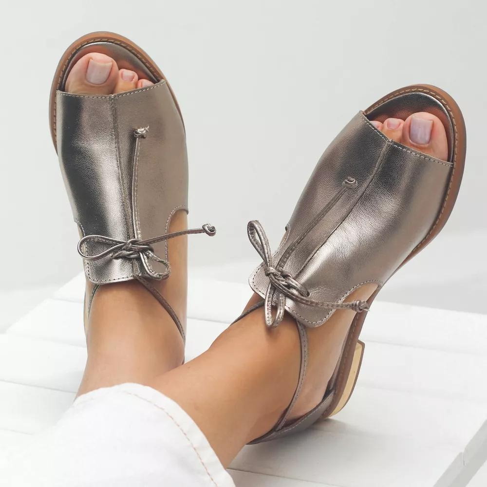 Adrienne | Tie-Strap Peep-Toe Sandals