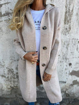 Marisa | Elegant Longline Hooded Cardigan