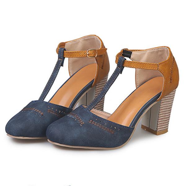 Lottie | Timeless T-Strap Block Heels