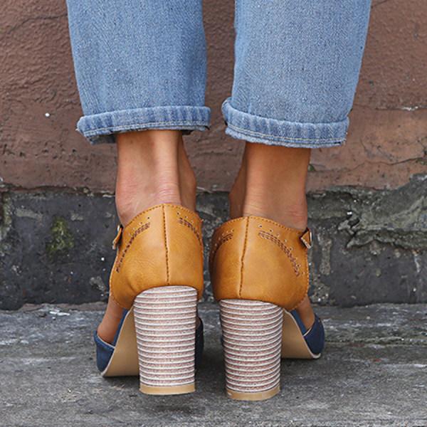 Lottie | Timeless T-Strap Block Heels
