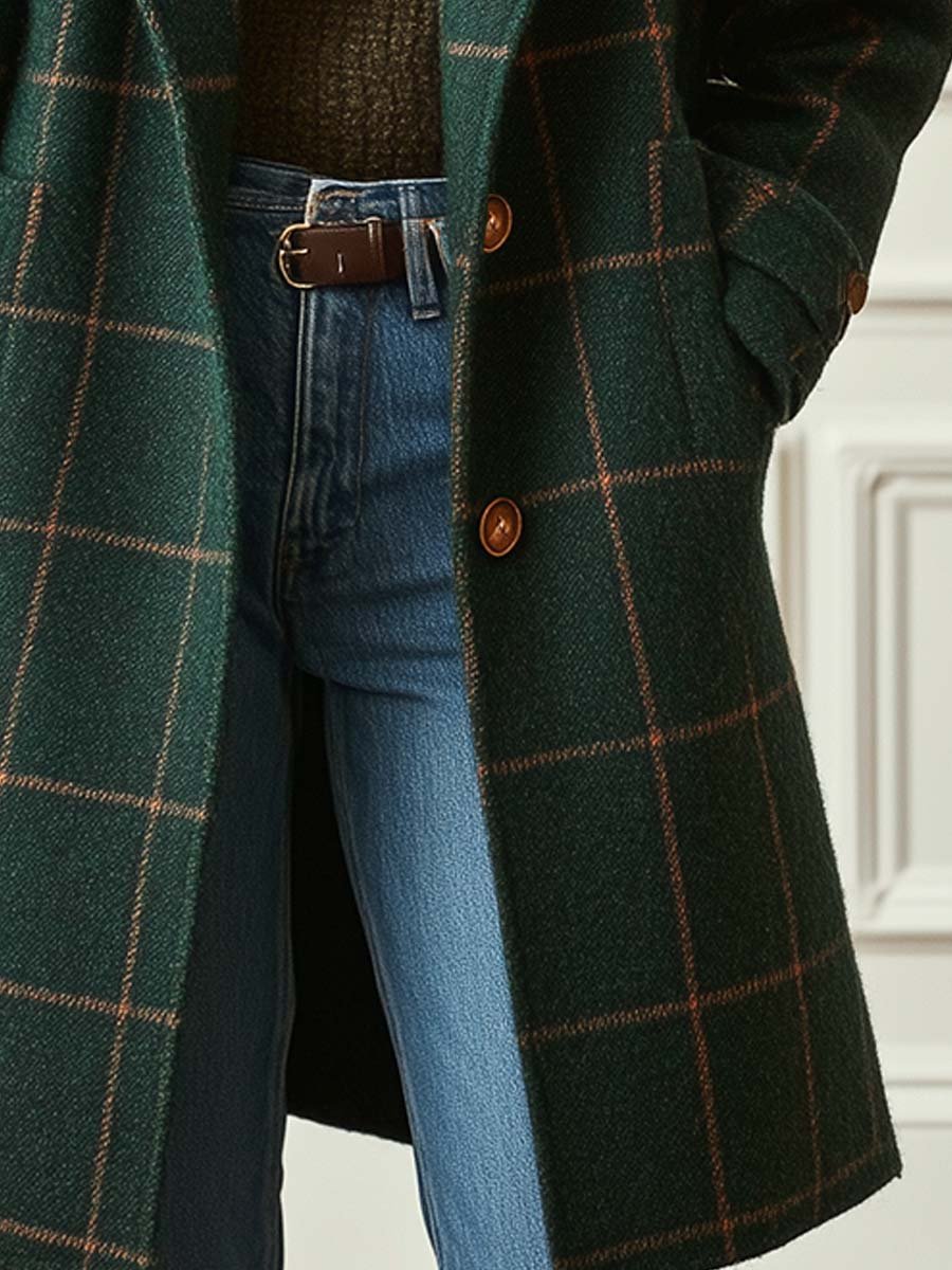 Sybil | Windowpane Check Coat