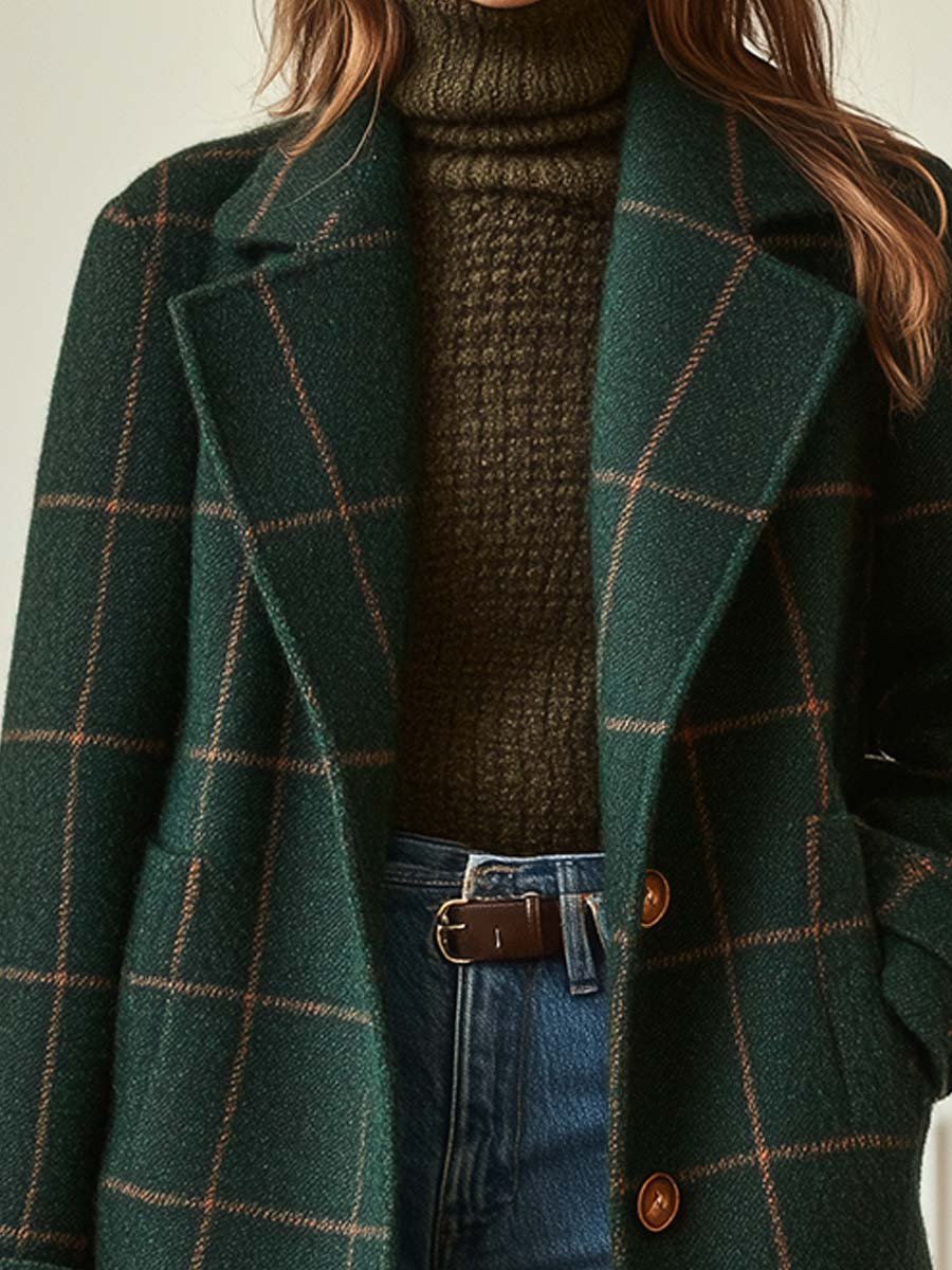 Maura | Checked Tailored Coat