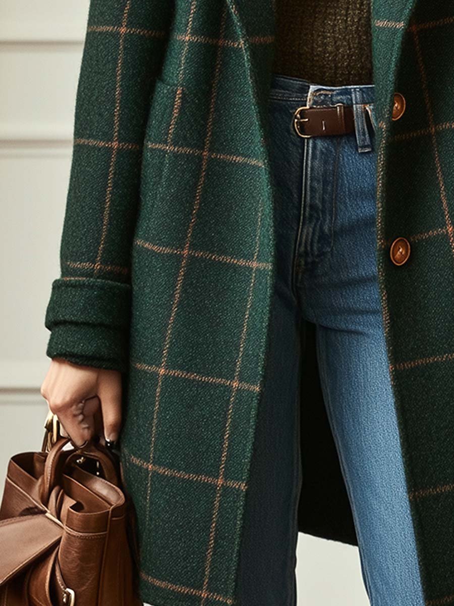 Sybil | Windowpane Check Coat