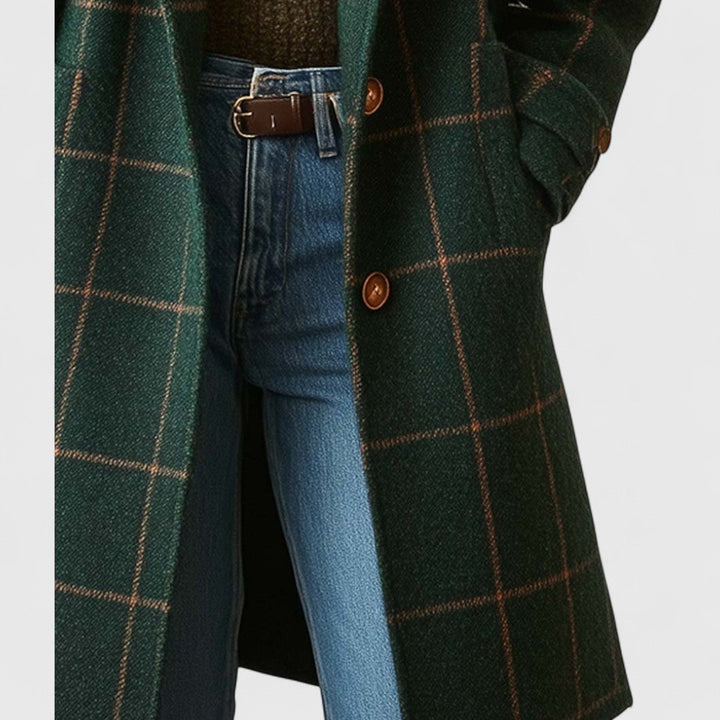 Prudence | Timeless Windowpane Check Coat