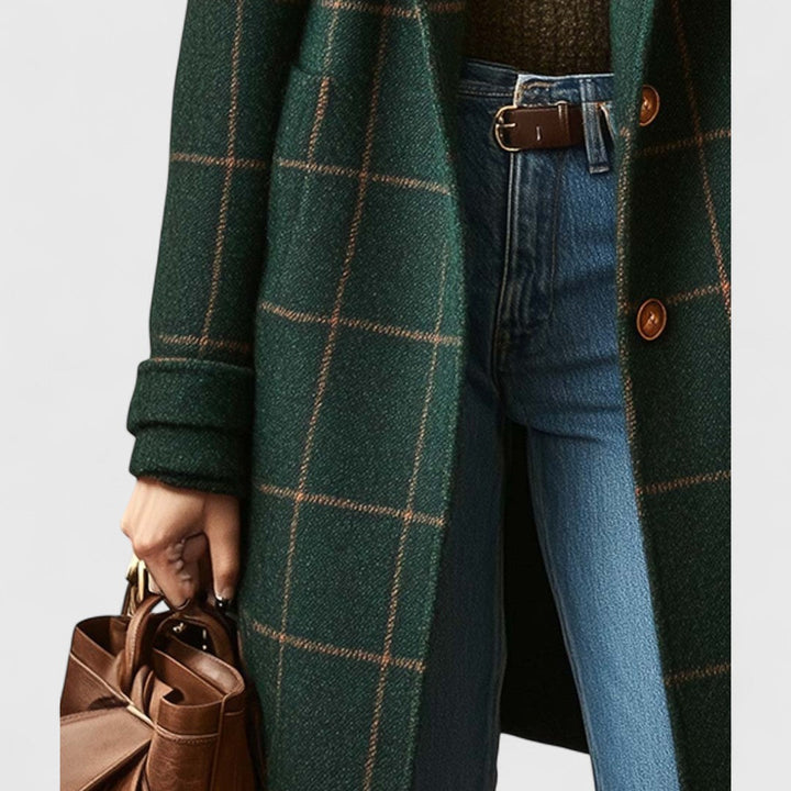 Prudence | Timeless Windowpane Check Coat