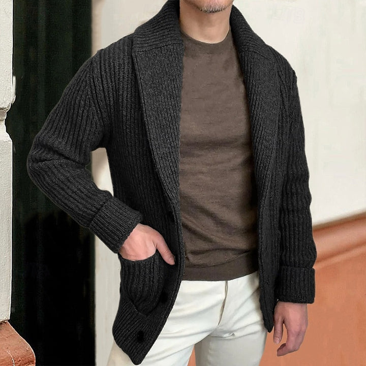 Franklin | Shawl Collar Knit Cardigan