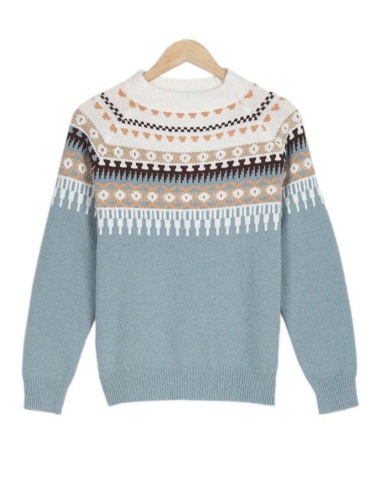 Wren | Fair Isle Round Neck Jumper