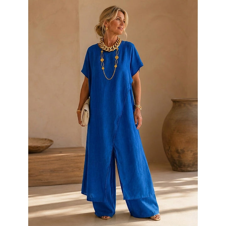 Camilla | Relaxed Wrap-Front Two-Piece Set