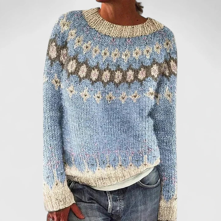 Matilda | Nordic-Pattern Knit Jumper
