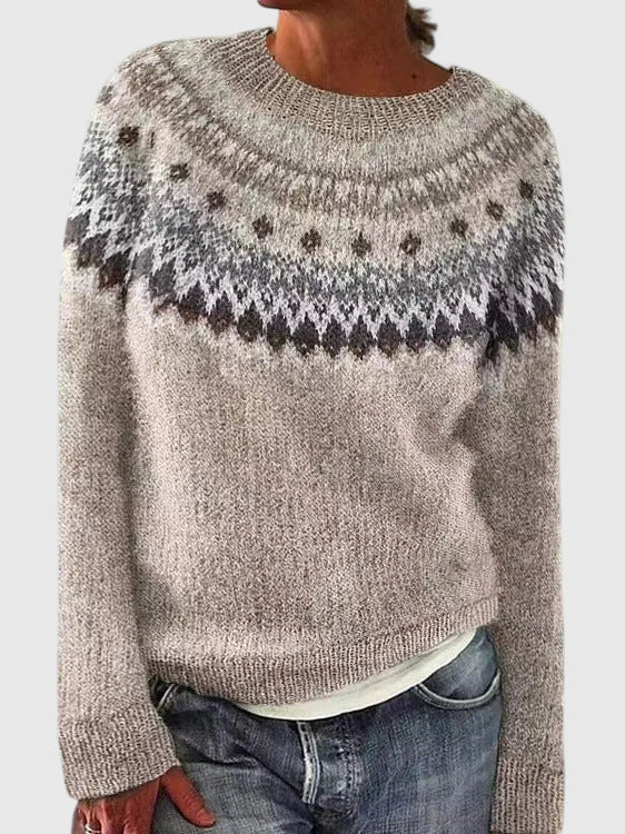 Matilda | Nordic-Pattern Knit Jumper