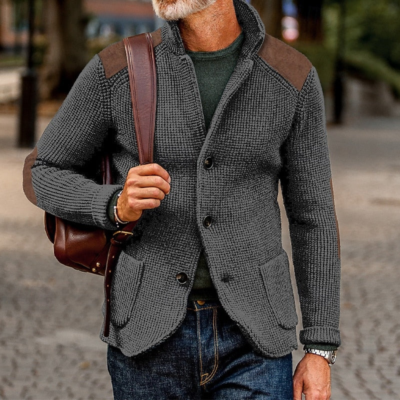 Baxter | Textured Stand-Collar Cardigan