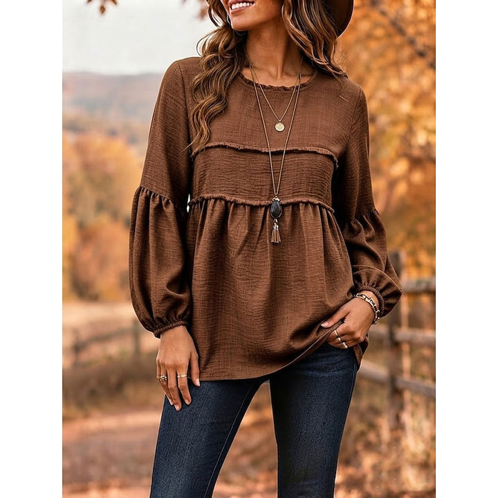 Elise | Flowing Peplum Blouse