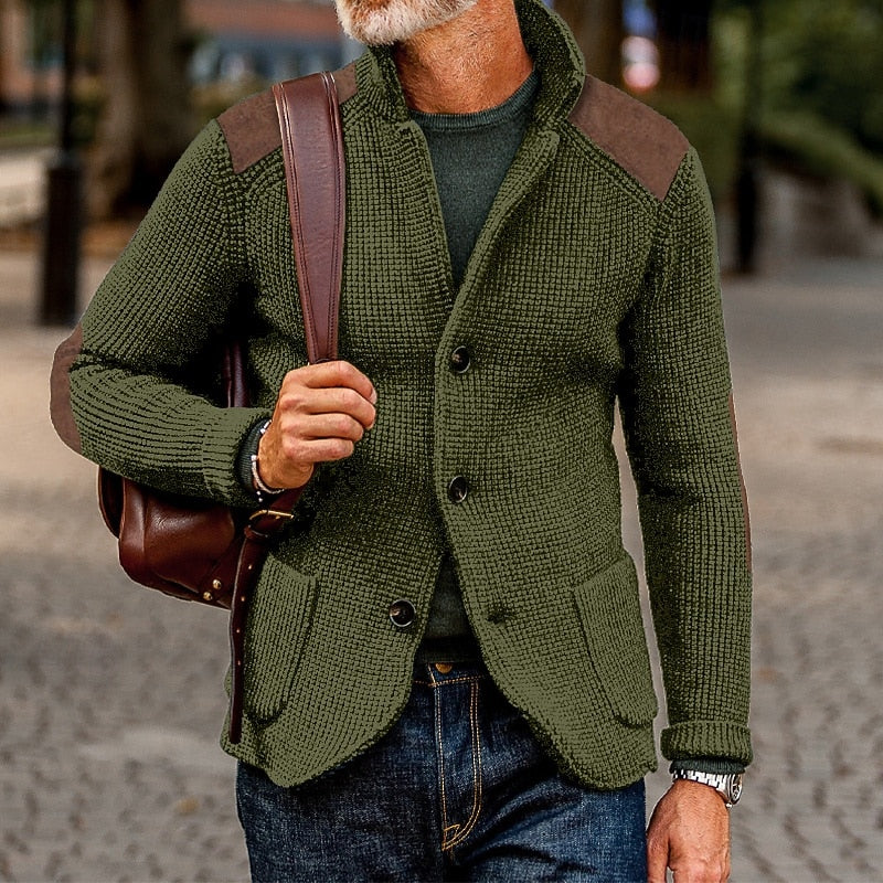 Baxter | Textured Stand-Collar Cardigan