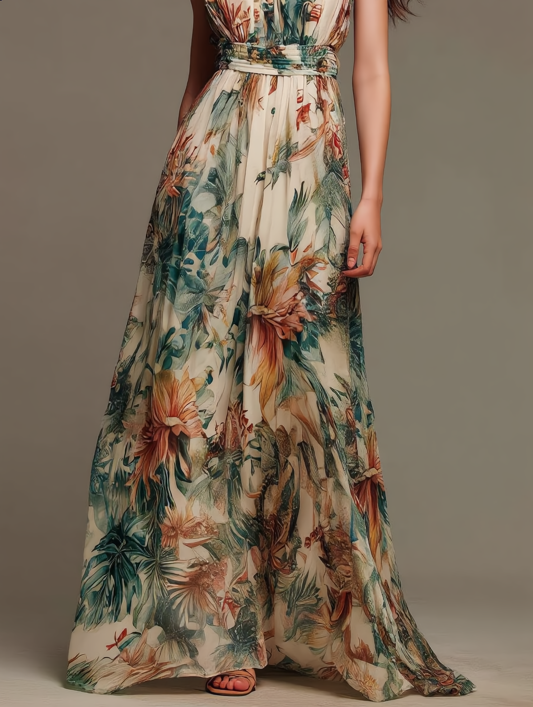Amara | Botanical Maxi Dress