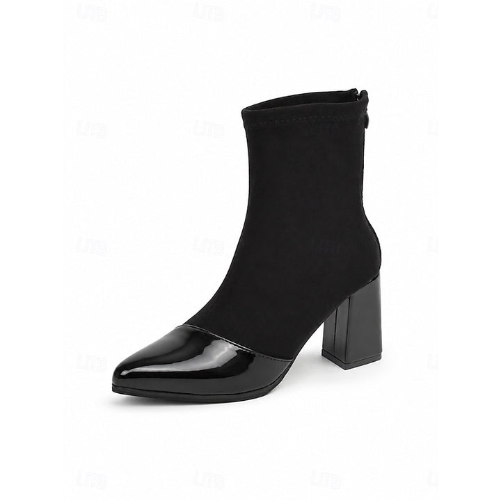 Verena | Cap-Toe Chunky Heel Ankle Boots