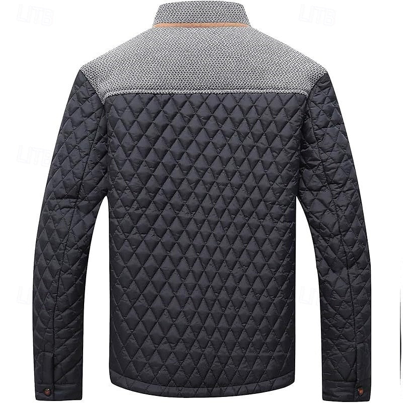 Gareth | Quilted Stand-Collar Jacket
